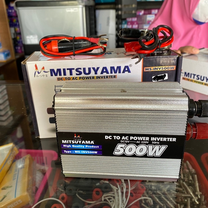 power inverter 500 watt dc 12 volt ke ac 220 volt mitsuyama