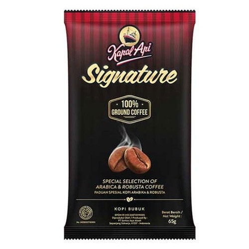 

Kapal Api Signature Ground Coffe Special Kopi Arabica & Robusta 65gram