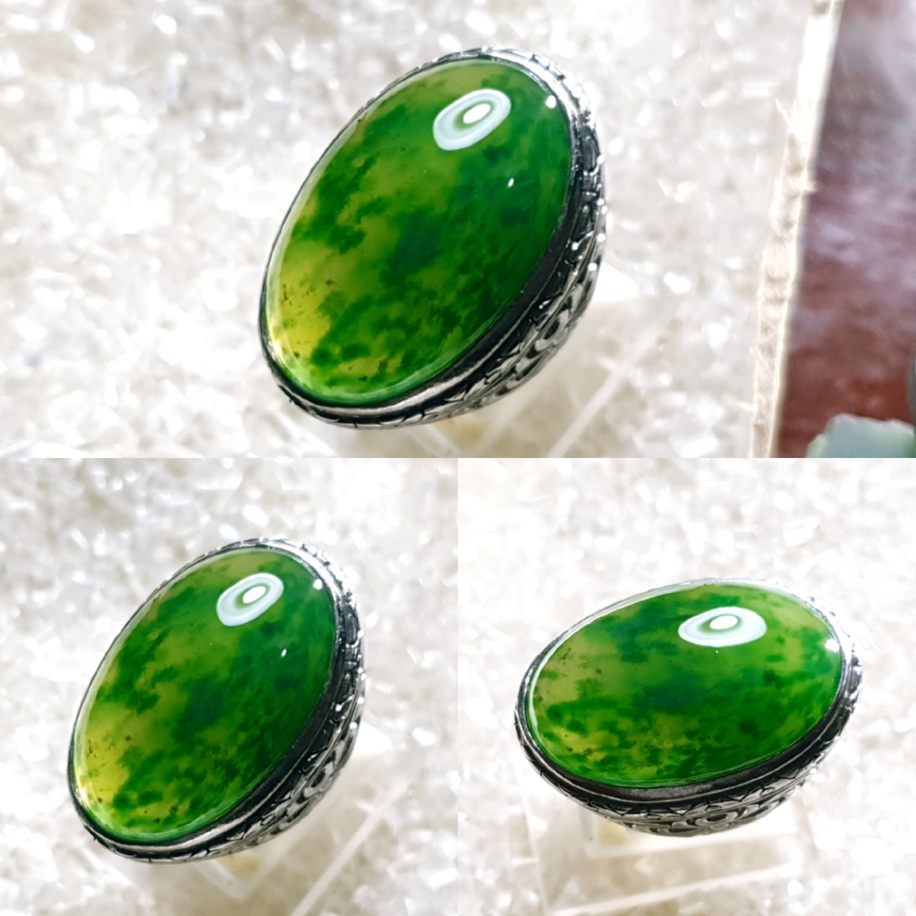 BATU LUMUT HIJAU TUA TOTOL GERIMIS JUMBO KODE2533