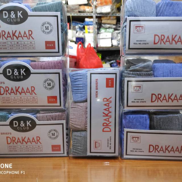 CELANA DALAM DRAKAAR  MIKA + 1 MASKER / CD DRAKAR MIKA / CD DRAKKAR PRIA 1 BOX ISI 3 PC