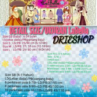 BAJU MUSLIM GAMIS ANAK LABELLA LA BELLA MURAH CANTIK BAJU MUSLIM GAMIS ANAK LABELLA LA BELLA MURAH CANTIK