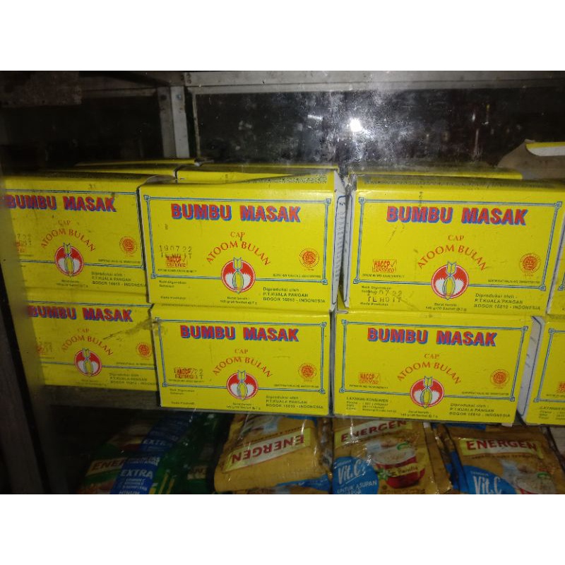 

BUMBU MASAK CAP ATOM BULAN 1 Dus isi 20pcs