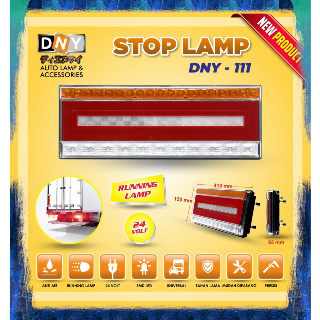 LAMPU REM STOP LAMP BELAKANG VARIASI 24V UNIVERSAL TRUK 1 SET