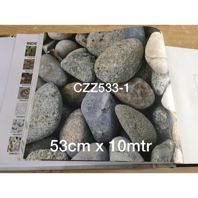 Wallpaper Dinding Batu Alam 3D cozy