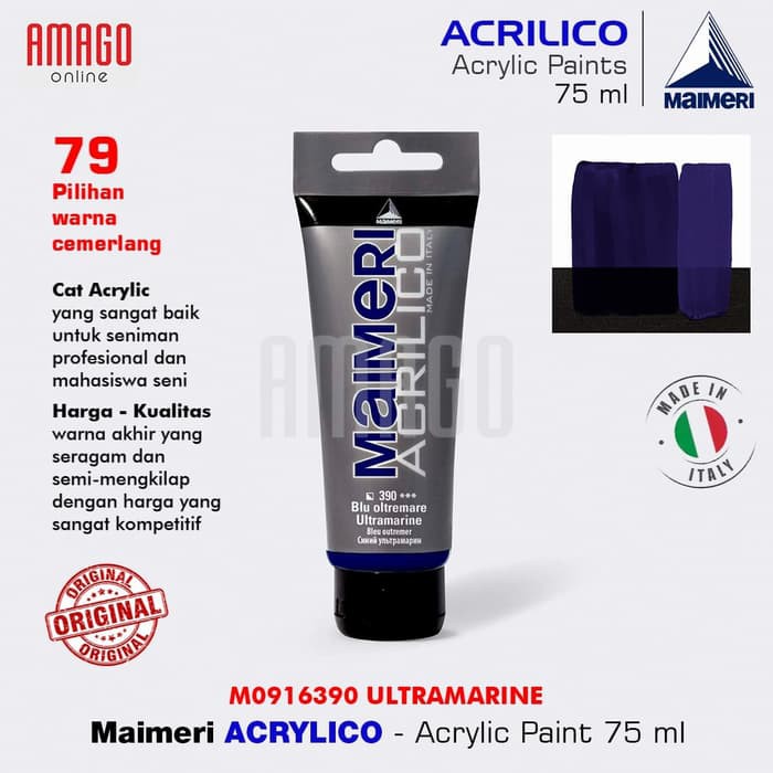 MAIMERI ACRILICO - ACRYLIC PAINT - ULTRAMARINE - 75ML - M0916390