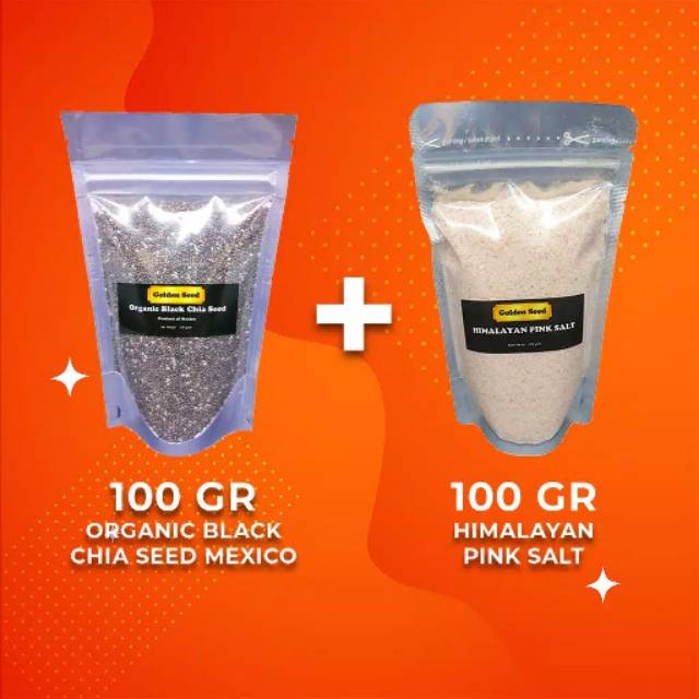 

PROMO PAKET 100GR BLACK CHIA SEED MEXICO & 100GR GARAM