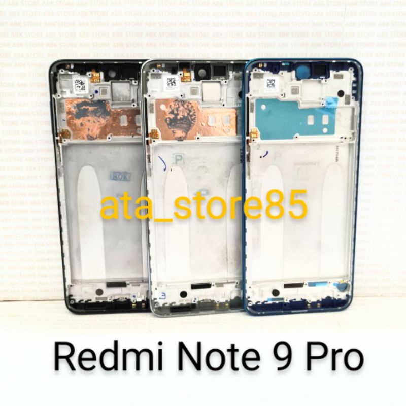 Frame LCD Tulang Tengah Tatakan LCD Bezel Xiaomi Redmi Note 9 Pro | Note9Pro