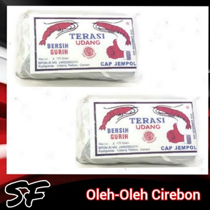 

Terasi Udang Asli Cirebon kemasan 150gr Super Rebon Sambal Terasi