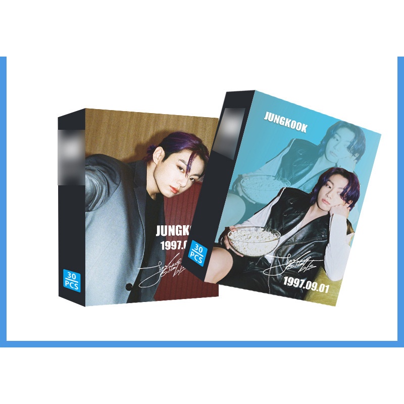 30pcs / Kotak Kartu Lomo Foto BTS Album Butter jin V JIMIN rm SUGA Untuk Hadiah