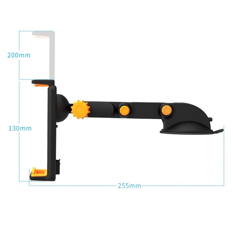 penyangga tablet Dudukan telepon mobil Dudukan telepon dasbor hisap yang kuat Cangkir hisap mobil Braket PC Cocok untuk 4-11 inci