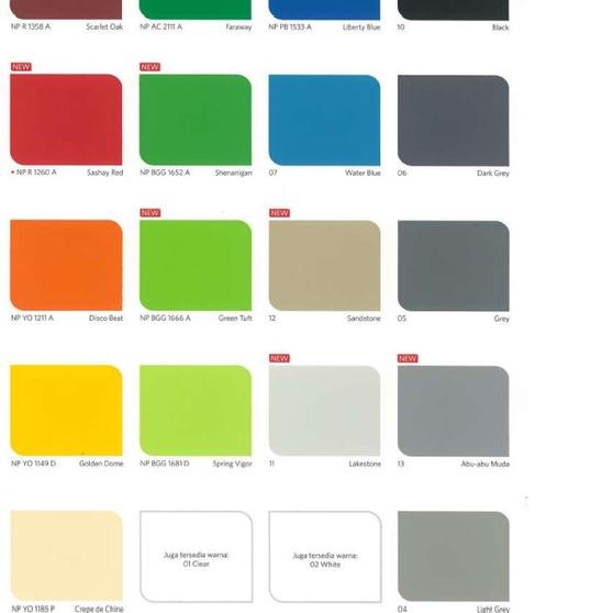 ASLI 100% ELASTEX 3 IN 1 NIPPON PAINT 1KG / 1 KG WARNA LENGKAP PUTIH ABU ABU BIRU HITAM MERAH HIJAU 