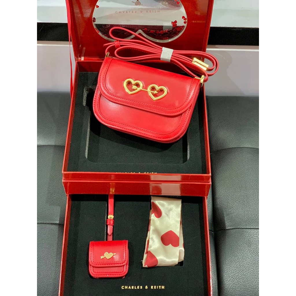 TAS WANITA AIRPODS POUSYAL SATIN FREE BOX CK825 SLING BAG PREMIUM IMPORT