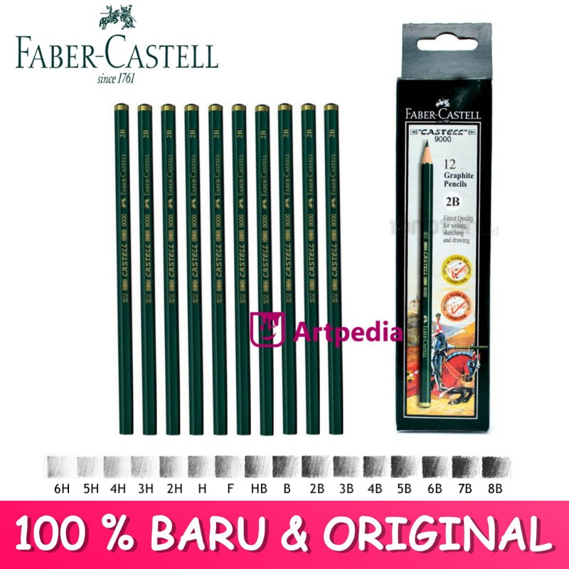

Pensil Komputer Faber Castell 8B-6H (original) SATUAN / Pensil Kayu Faber-Castell Terlaris dan Termurah