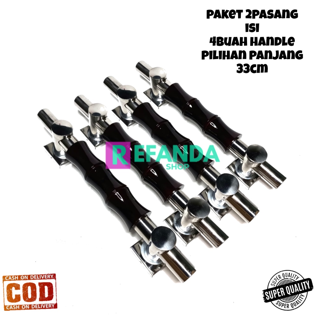 4biji/2set gagang handle pegangan tarikan pintu rumah minimalis modern panjang 33cm untuk daun pintu