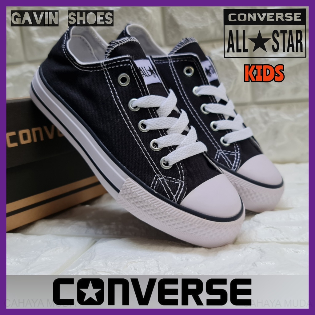 SEPATU ANAK SEKOLAH SIZE 25 - 37 UNTUK USIA 2.5 - 10 TAHUN / SEPATU ANAK_CONVERSE SEKOLAH ANAK PAUD 