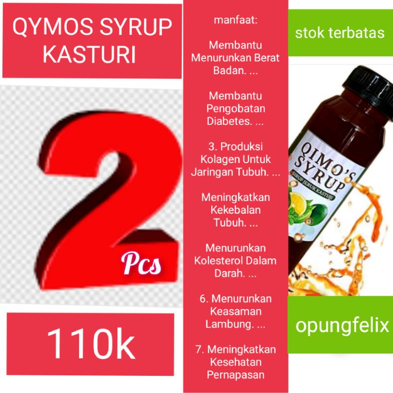 

jeruk kasturi Syrup ( 2 PCS)