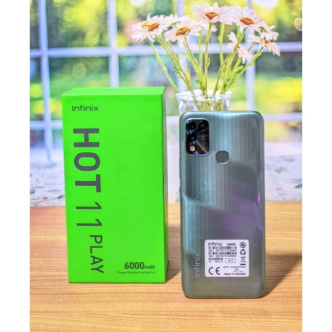 Infinix Hot 11 Play Ram 4/64gb Dual Ex Resmi Indonesia