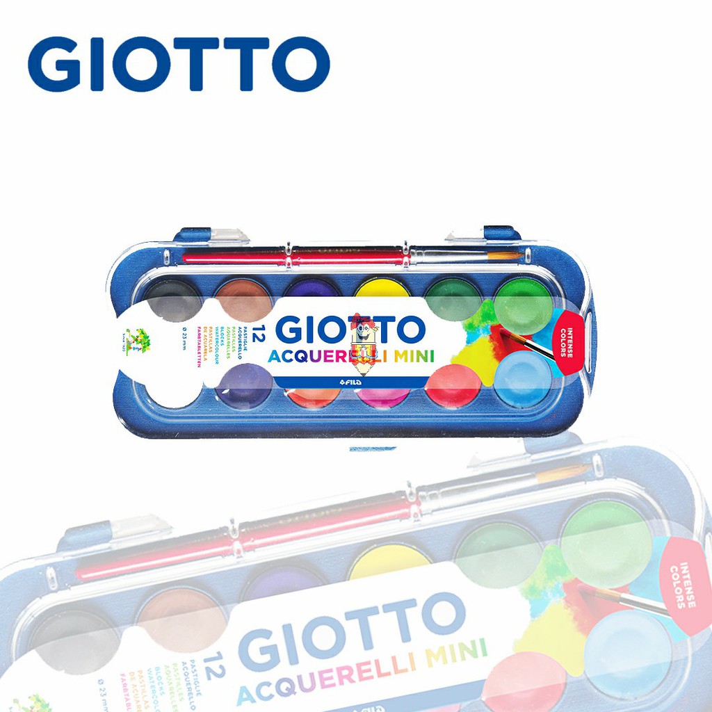 

Giotto mini watercolor block 12clr (diameter block 23mm)