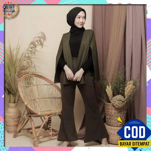 Setelan Blazer Rok Pendek / Set Jas Kerja Rok Pendek / Setelan Blazer  Cardigan Set,Setelan Wanita T