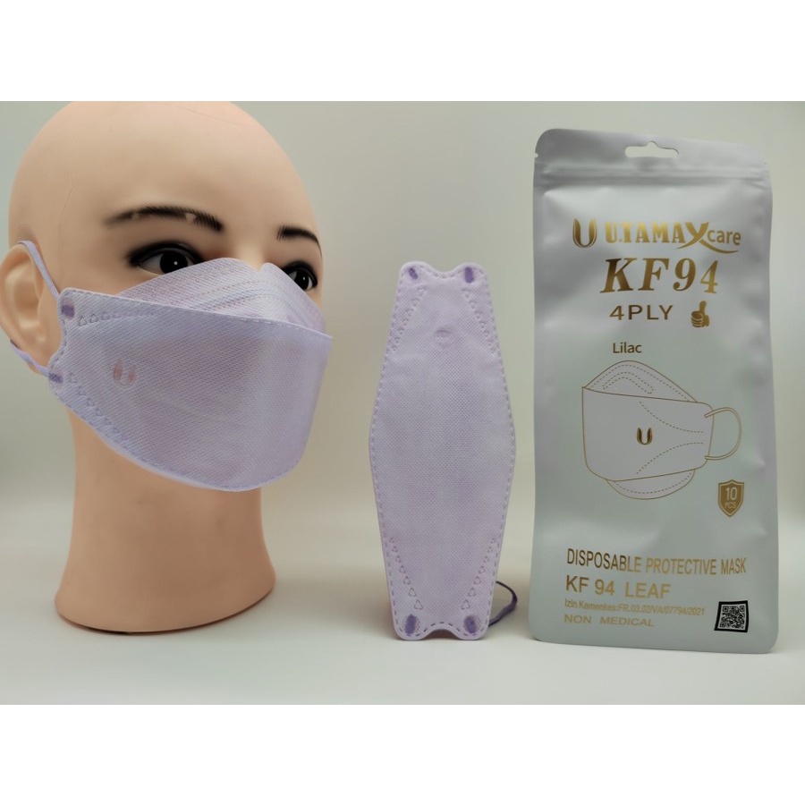 Masker KF94 Utama U Senada Kesehatan 1 Zip 10 Pcs