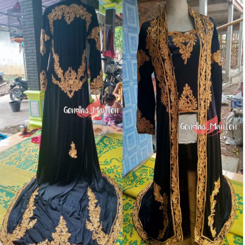 Kebaya Bludru Pengantin / Kebaya Bludru Solo Putri