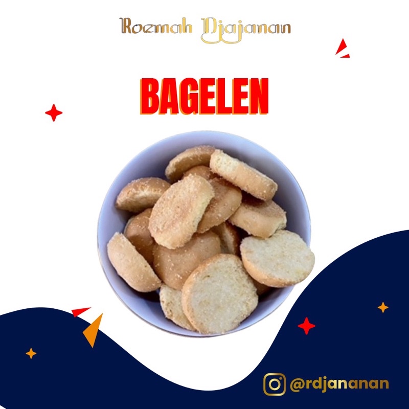 

( ROEMAH DJAJANAN SNACK ) BAGELEN 200gr