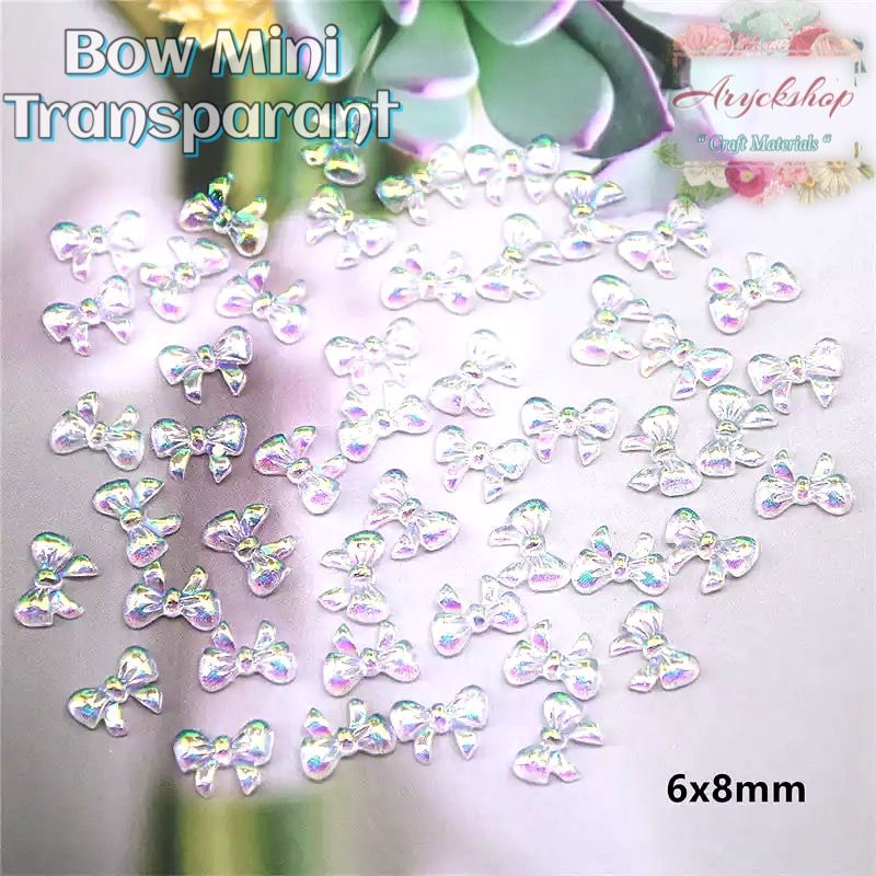 PITA TRANSPARANT NAILART HIASAN TASBIH DIGITAL SWAROVSKI AKSESORIS BAHAN