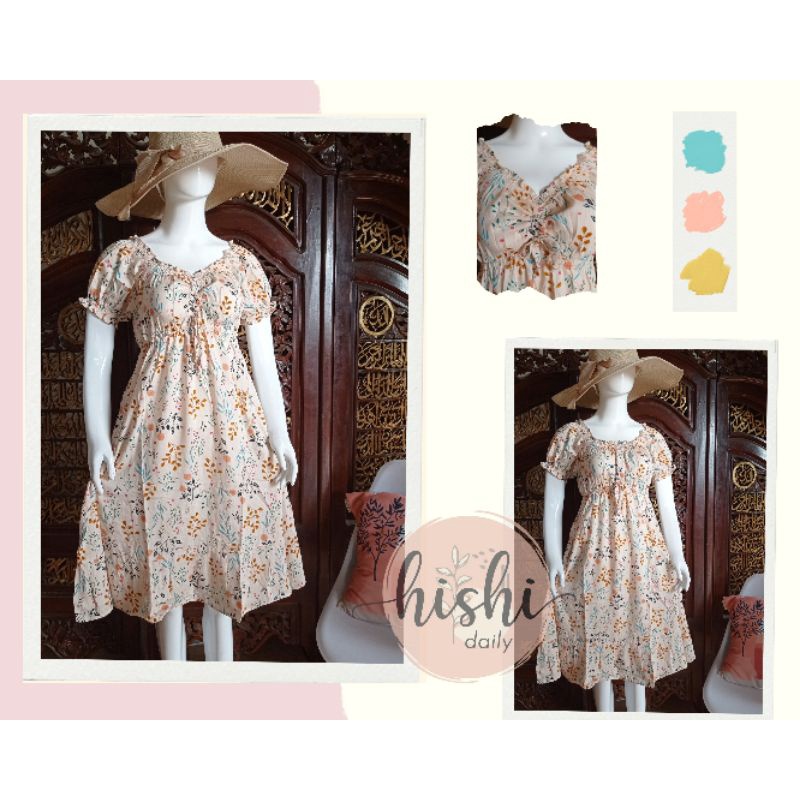 DASTER VIRAL/DASTER Sabrina ala Lidiya Rayon Viscose premium/ DASTER BUSUI / SABRINA DRESS by Hishi_daily