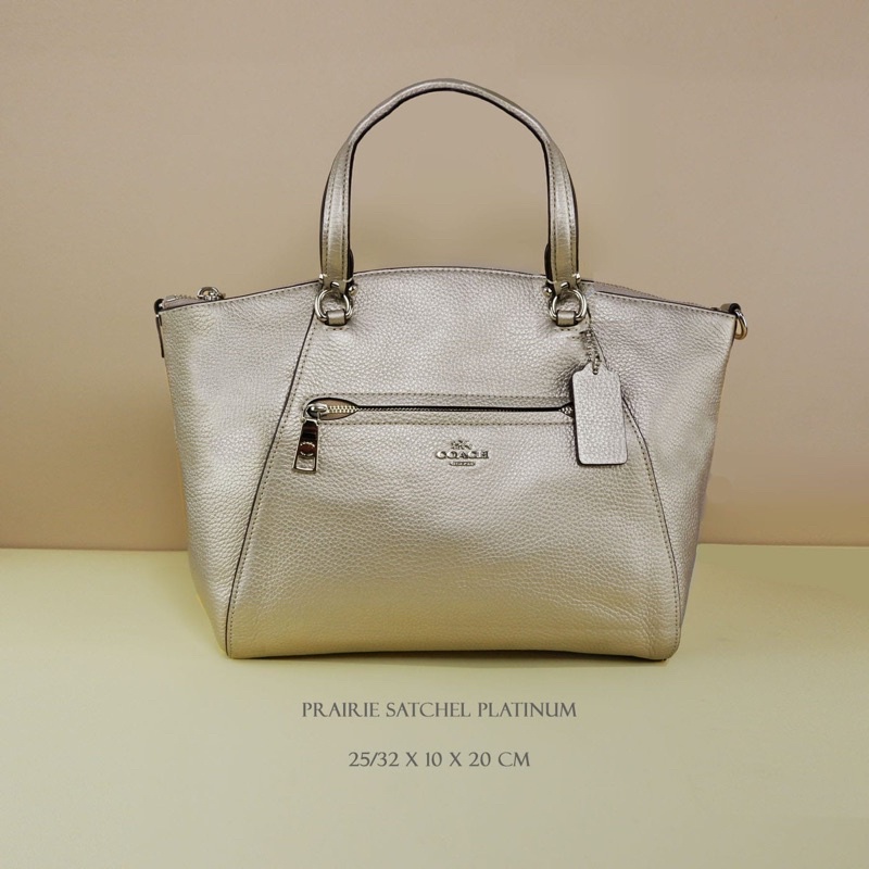 coach prairie satchel platinum