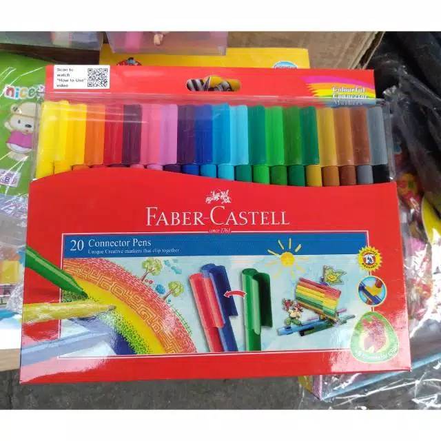 

Spidol FABER CASTEL Conector Pen 20Color