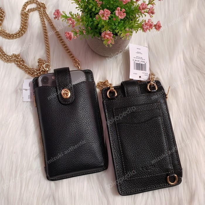 Tas Wanita Coach 93979 Leather Phone Crossbody Original Murah
