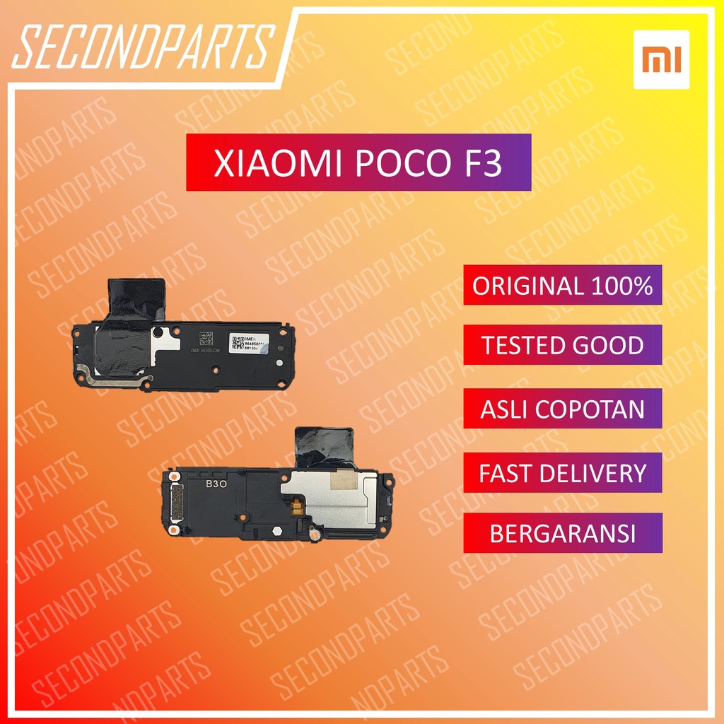 BUZZER SPEAKER MUSIC SUARA XIAOMI POCO F3 ORIGINAL COPOTAN