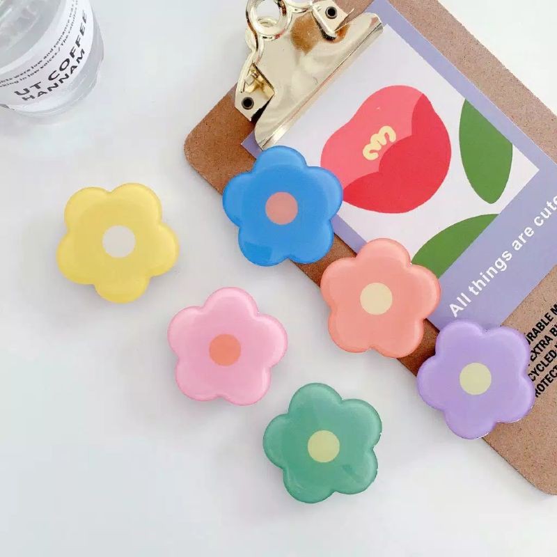 READY GRIPTOK AKLIRIK RESIN BUNGA LUCU / POPSOCKET ACRYLIC FLOWER / PHONE HOLDER ALA KOREA