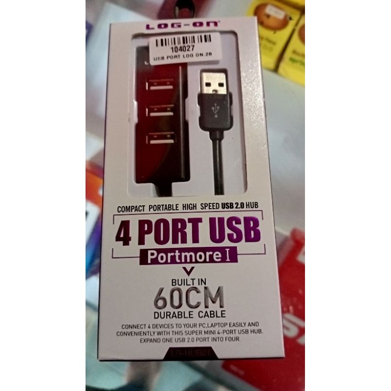 4 port usb log on