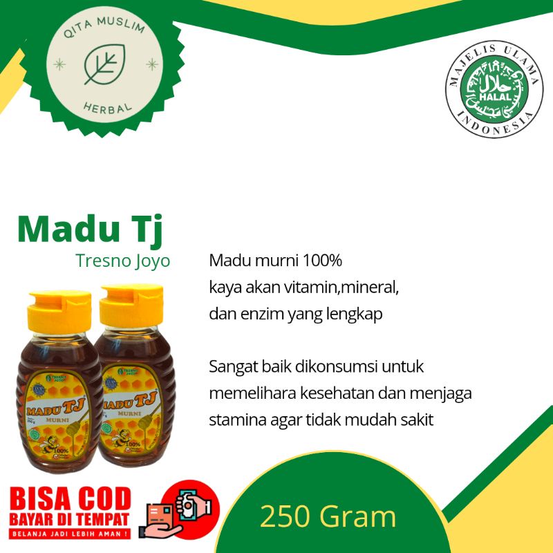 

Madu murni TJ Tresno Joyo Original 250 Gram