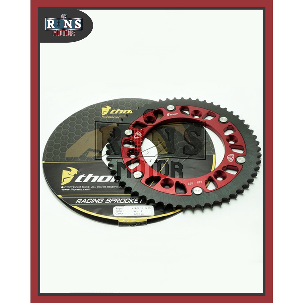 Gear belakang thor crf 150 L uk 53 dan 55