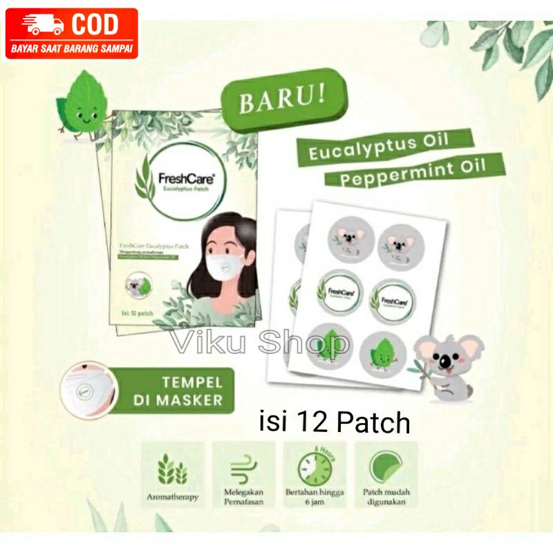 FreshCare Eucalyptus Patch Sachet Isi 12patch