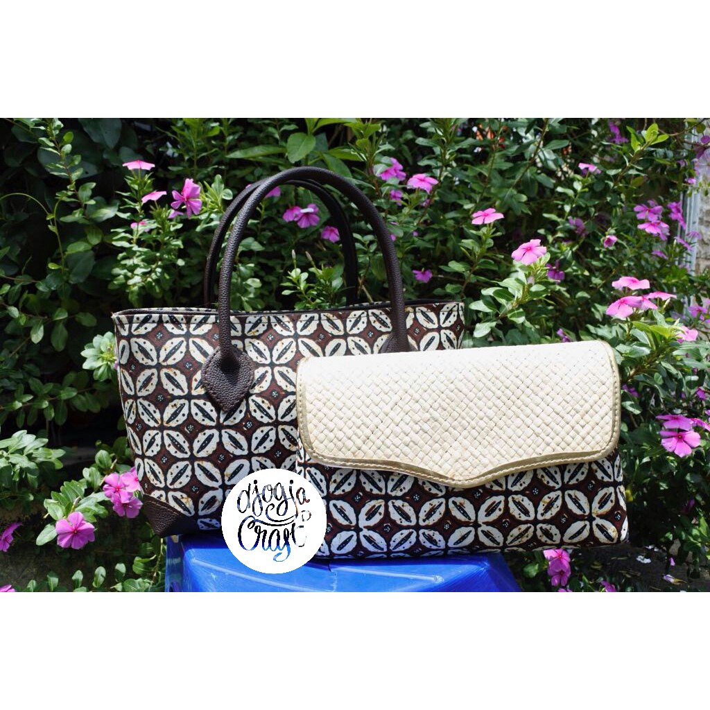 Paket Tas dan Dompet Batik - Kawung