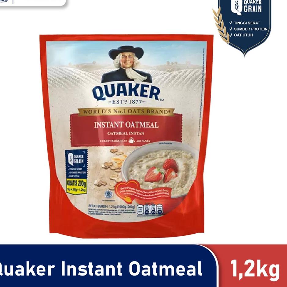 

[18] Quaker Instant Oatmeal 1200 gr Spesial Untuk Anda