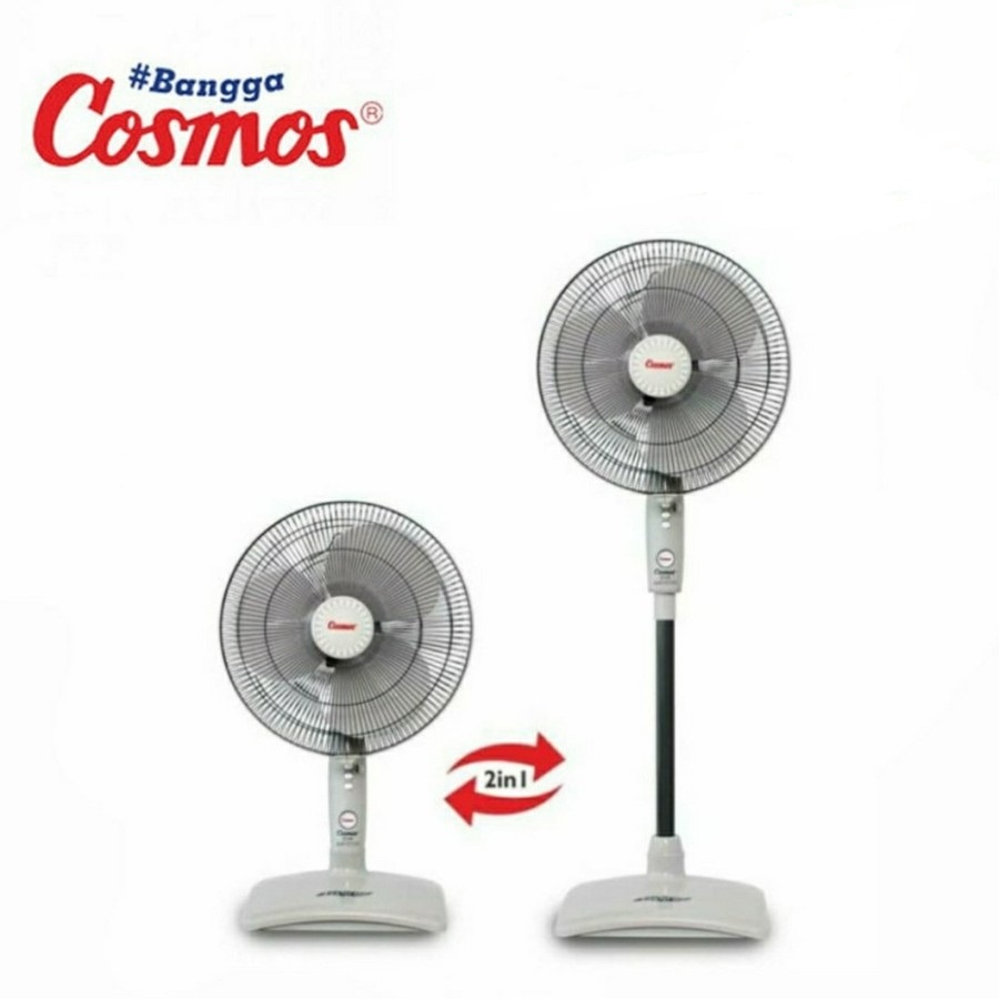 STANDFAN STAND FAN KIPAS ANGIN BERDIRI COSMOS TWINO 16-SN 2IN1 STAND FAN + DESK FAN 16INCH