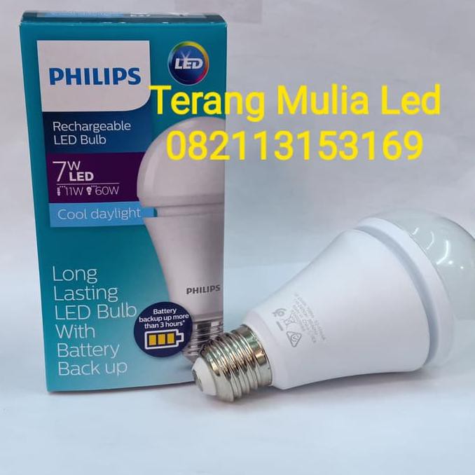 Lampu Led Bulb Emergency 7Watt Philips Ori/Bohlam Darurat/Emergency Termurah
