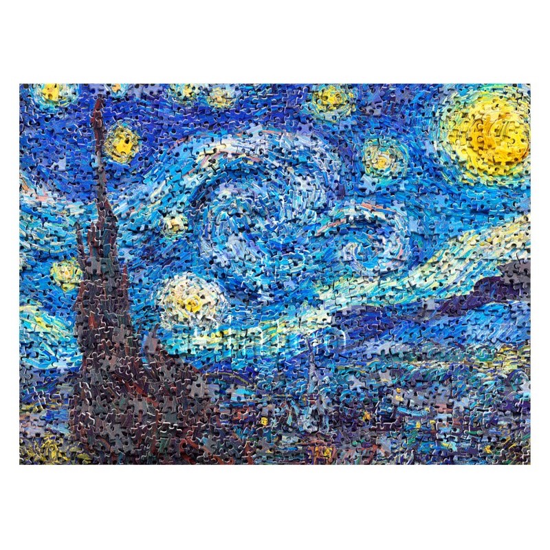 Jigsaw Puzzle Pintoo - H2247 - Puzzle in puzzle - Van Gogh’s Starry Night