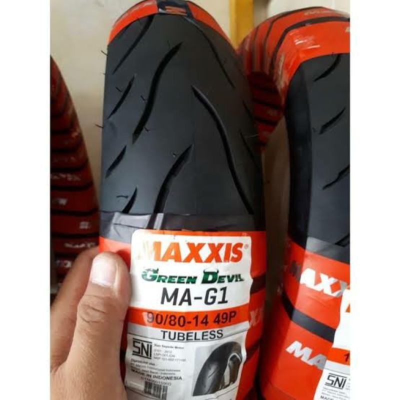 Maxxis green devil ukuran 90 80 ring 14 tubless