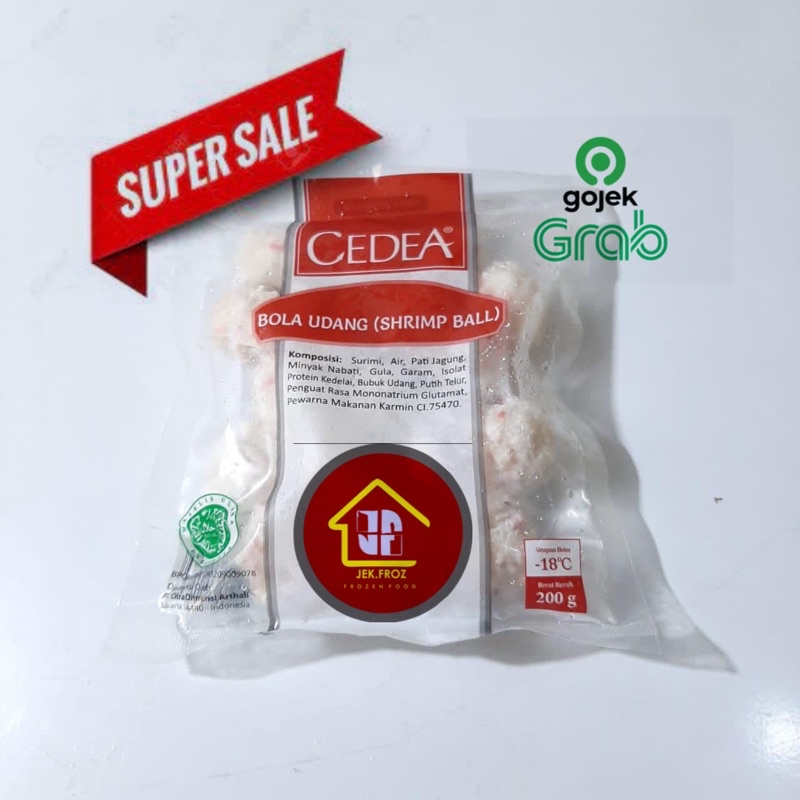 

bola udang cedea 200gr shrimp ball olahan ikan super