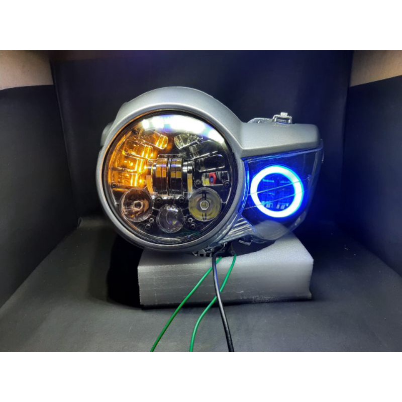 Headlamp Tiger Revo lampu Tiger Revo lampu Tiger pece set daymaker 16led dan daymaker mini