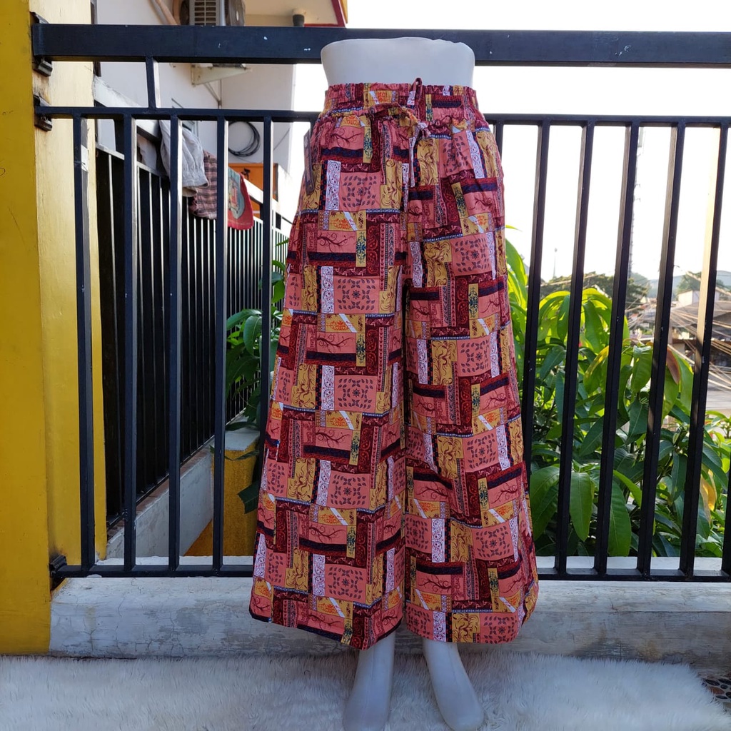 Kulot panjang katun motif keren-motif no.40