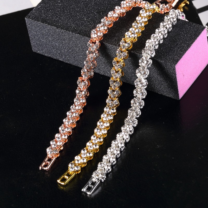 AZ028 Korea Titanium Gelang Wanita Nama Perhiasan Bracelet Gadis Hadiah Ulang Tahun Unik Emas Bangle-4