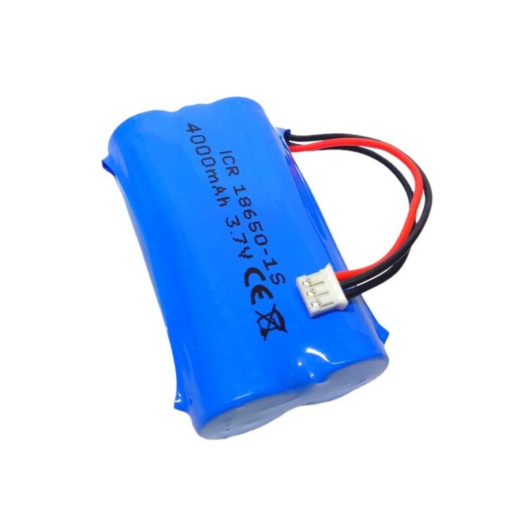 Baterai RC/ Baterai Speaker Aktif &amp; Elektronik Lainnya 2X 18650-1S 4000mAh 3.7V Protektor BMS 6A Konektor JST PH2.0 3 PIN