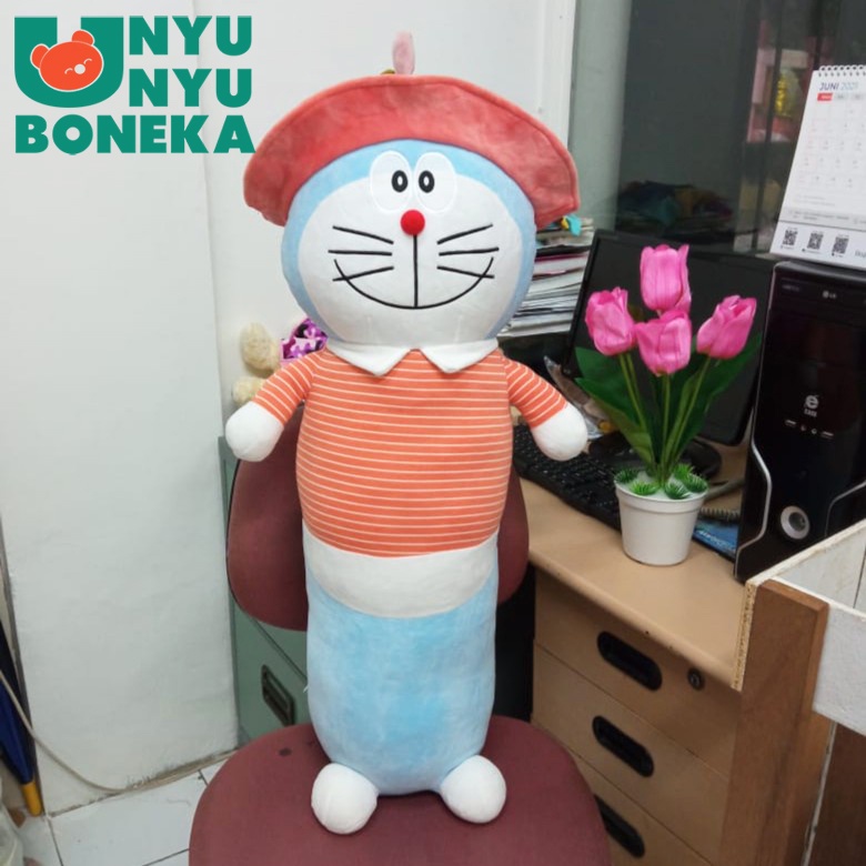 Guling Doraemon Topi Size 83cm/BantalGuling/Kucing/TopiDoraemon