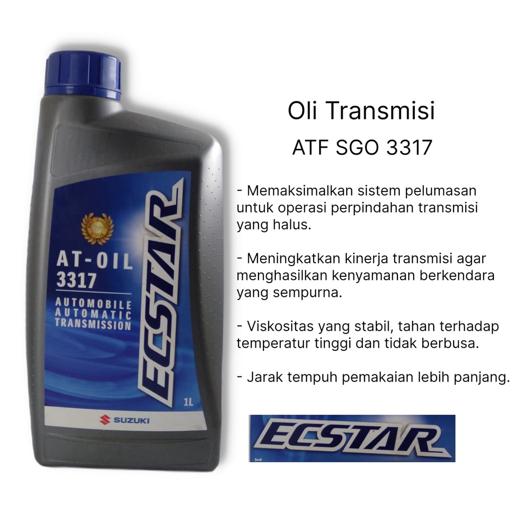 Jual Oli Transmission Fluid Matic Automatic Atf Suzuki Sgo Ecstar L Original Indonesia